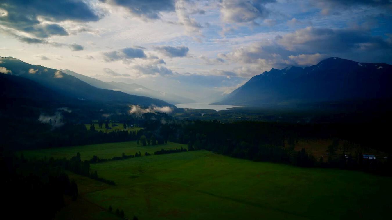 view of the valley near Valemount BC